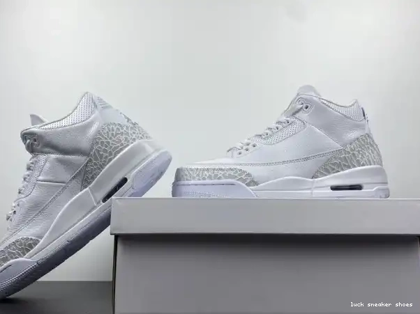 Cheap LUCY Jordan Retro 3 'Triple Air White' PS 429487-111 0325